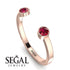 Open Bezel Ruby Ring - Khloe No. 11 image 2
