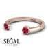 Open Bezel Ruby Ring - Khloe No. 11 image 3
