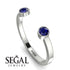 Open Bezel Sapphire Ring - Khloe No. 15 image 2