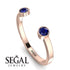 Open Bezel Sapphire Ring - Khloe No. 14 image 2