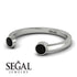 Open Bezel Black Diamond Ring - Khloe No. 9 image 3