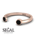 Open Bezel Black Diamond Ring - Khloe No. 8 image 3