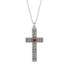 Ornamented Ruby Cross Necklace - Adam No. 12 image 1