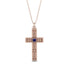 Ornamented Sapphire Cross Necklace - Adam No. 14 image 1