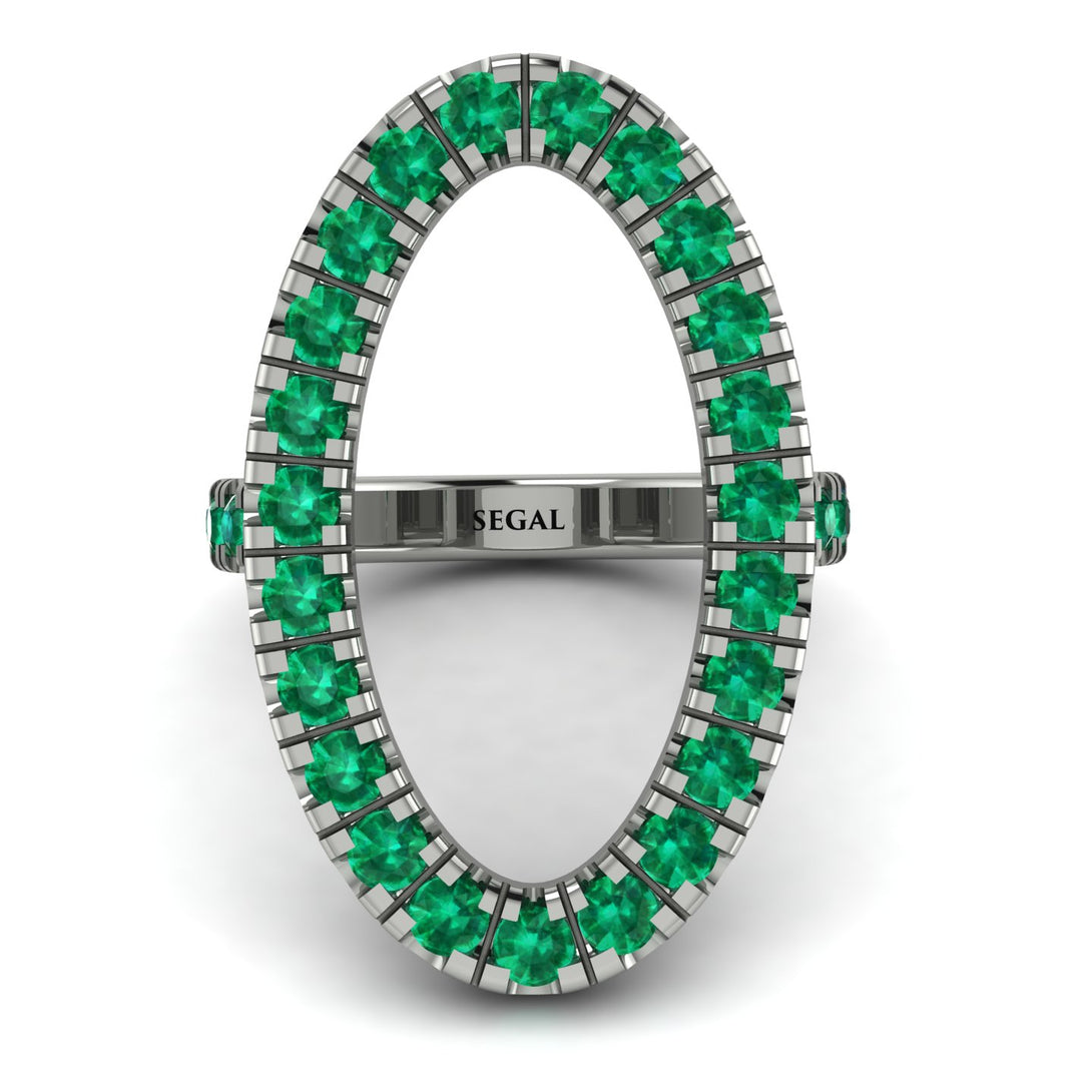 Oval Emerald Ring - Aubree No. 6