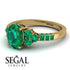 Oval Glamorous Emerald Engagement Ring - Mariah No. 19 image 10