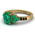 Oval Glamorous Emerald Engagement Ring - Mariah No. 34 image 1