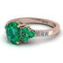 Oval Glamorous Emerald Engagement Ring - Mariah No. 5 image 1