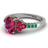 Oval Glamorous Ruby Engagement Ring - Mariah No. 27 image 1