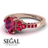 Oval Glamorous Ruby Engagement Ring - Mariah No. 56 image 10
