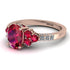 Oval Glamorous Ruby Engagement Ring - Mariah No. 11 image 1