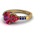 Oval Glamorous Ruby Engagement Ring - Mariah No. 70 image 1