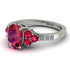 Oval Glamorous Ruby Engagement Ring - Mariah No. 12 image 1