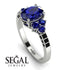 Oval Glamorous Sapphire Engagement Ring - Mariah No. 45 image 2