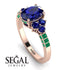 Oval Glamorous Sapphire Engagement Ring - Mariah No. 29 image 2