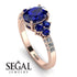 Oval Glamorous Sapphire Engagement Ring - Mariah No. 14 image 2