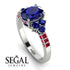 Oval Glamorous Sapphire Engagement Ring - Mariah No. 60 image 2