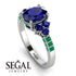 Oval Glamorous Sapphire Engagement Ring - Mariah No. 30 image 2