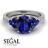 Oval Glamorous Sapphire Engagement Ring - Mariah No. 15 image 3