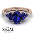 Oval Glamorous Sapphire Engagement Ring - Mariah No. 14 image 3