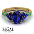 Oval Glamorous Sapphire Engagement Ring - Mariah No. 28 image 3