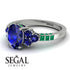 Oval Glamorous Sapphire Engagement Ring - Mariah No. 30 image 10