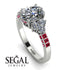 Oval Glamorous Diamond Engagement Ring - Mariah No. 48 image 2