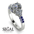 Oval Glamorous Diamond Engagement Ring - Mariah No. 63 image 2