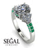 Oval Glamorous Diamond Engagement Ring - Mariah No. 18 image 2