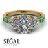Oval Glamorous Diamond Engagement Ring - Mariah No. 16 image 3