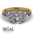 Oval Glamorous Diamond Engagement Ring - Mariah No. 61 image 3