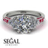 Oval Glamorous Diamond Engagement Ring - Mariah No. 48 image 3