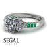 Oval Glamorous Diamond Engagement Ring - Mariah No. 18 image 10