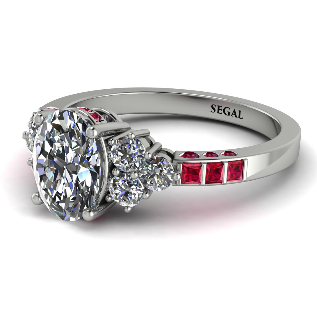Oval Glamorous Diamond Engagement Ring - Mariah No. 48