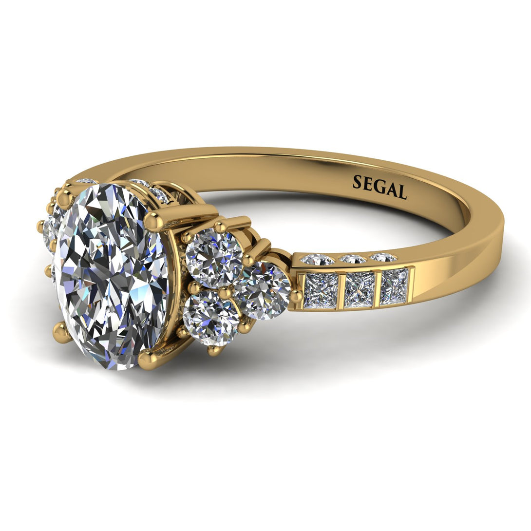 Oval Glamorous Diamond Engagement Ring - Mariah No. 1