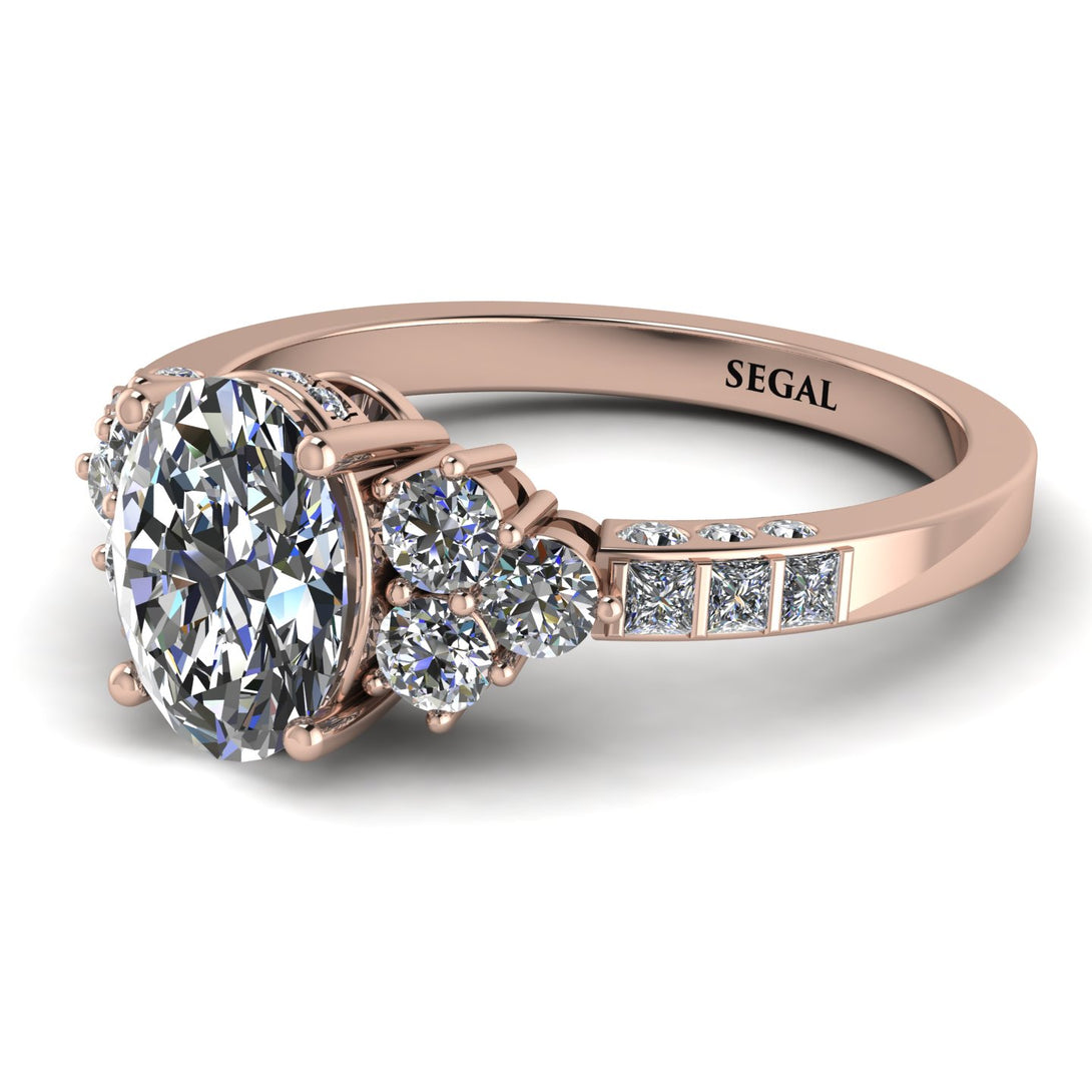 Oval Glamorous Diamond Engagement Ring - Mariah No. 2