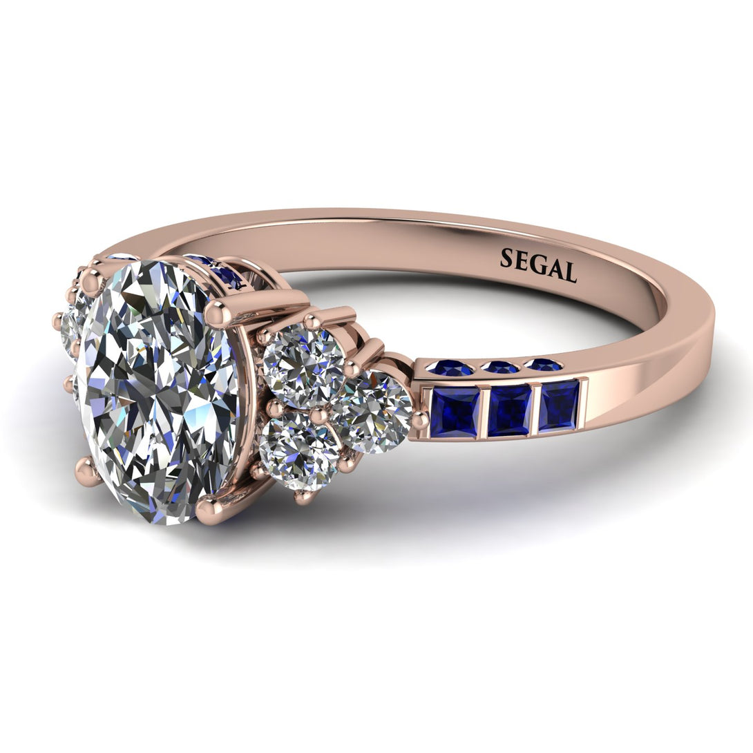 Oval Glamorous Diamond Engagement Ring - Mariah No. 62