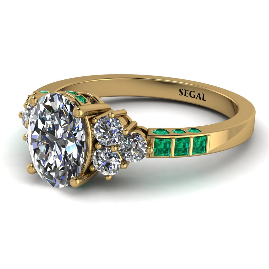 Oval Glamorous Diamond Engagement Ring - Mariah No. 16
