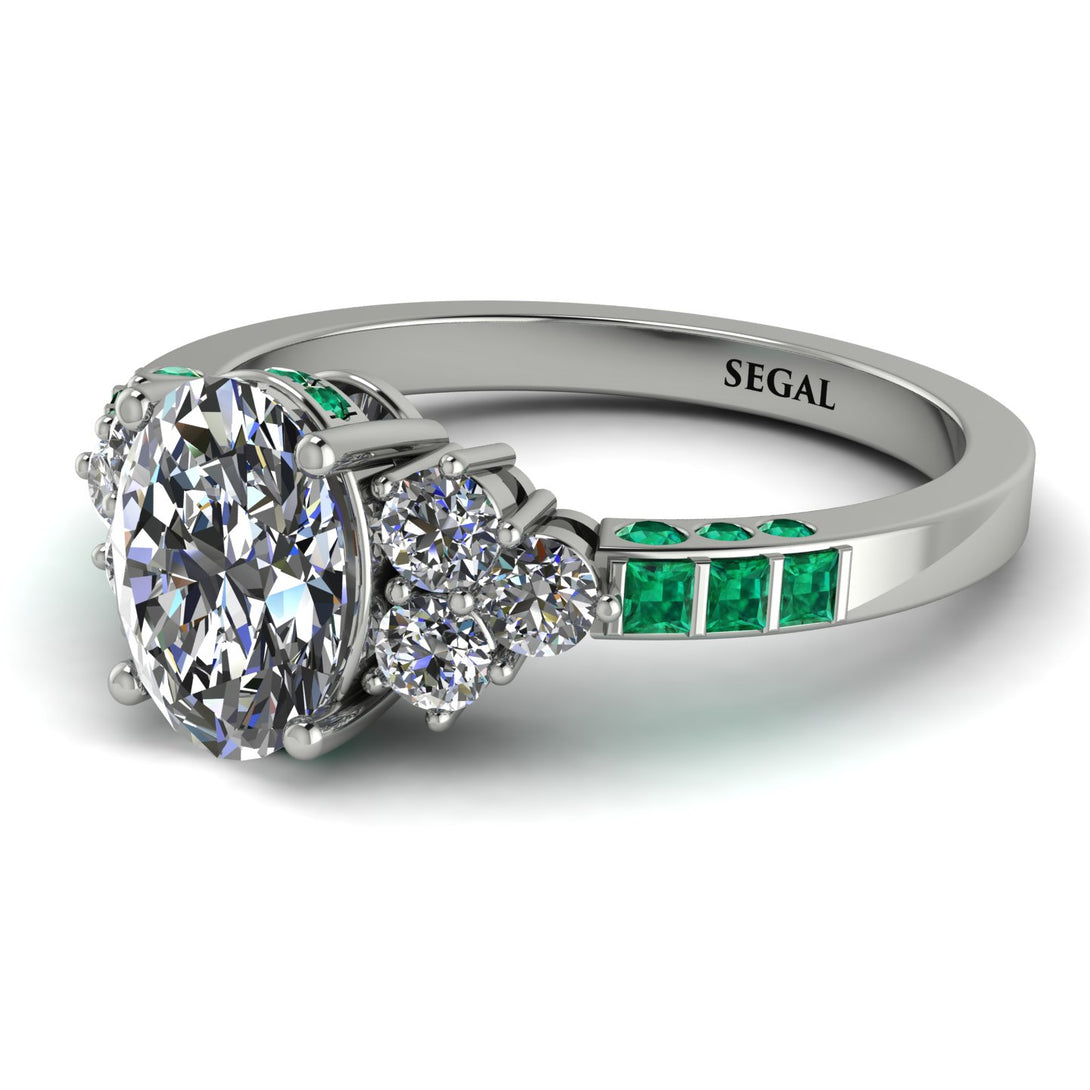 Oval Glamorous Diamond Engagement Ring - Mariah No. 18
