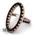 Oval Black Diamond Ring - Aubree No. 8 image 3