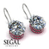 Oval Hidden Halo Diamond Earrings - Gemma No. 48 image 2