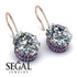 Oval Hidden Halo Diamond Earrings - Gemma No. 62 image 2