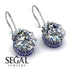 Oval Hidden Halo Diamond Earrings - Gemma No. 63 image 2