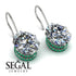 Oval Hidden Halo Diamond Earrings - Gemma No. 18 image 2