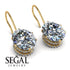 Oval Hidden Halo Diamond Earrings - Gemma No. 1 image 3