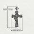 Unique Swirling Black Diamond Cross Pendant - Patrick No. 9 image 3