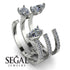 Pear Shape Diamond Glam Open Ring - Quinn No. 3 image 13