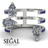 Pear Shape Diamond Glam Open Ring - Quinn No. 63 image 2
