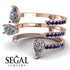 Pear Shape Diamond Glam Open Ring - Quinn No. 62 image 3