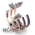 Pear Shape Diamond Glam Open Ring - Quinn No. 62 image 5
